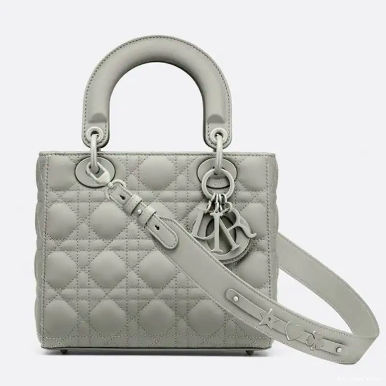 Calfskin ABCDior Ultramatte My Sky Bag Dior Blue Cannage Lady 0501 Hot Sale
